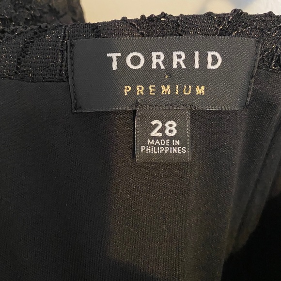 Torrid Black Dress with Gold Detailing - Picture 6 of 9